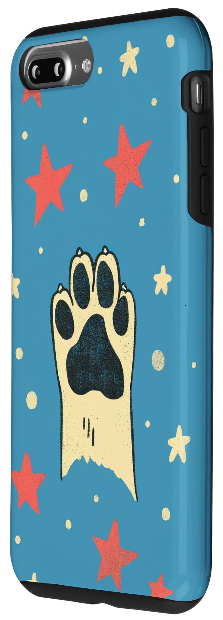 iPhone 7 Plus/8 Plus USA American Flag with Paw Vintage Case - Image 2