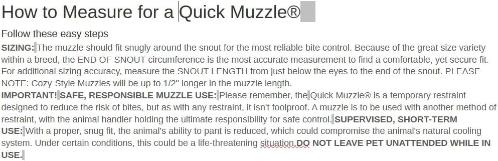 Four Flags Quick Muzzle (XL)