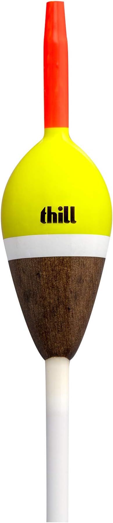 America's Classic Float Fishing Bobber with Buoyant Balsa Wood Body, Pack of 2, 7/8" Oval, Slip Float