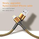 iPhone Charger Cable 4Pack-1.5/3/6/6FT,Durcord iPhone Charger Cord MFi Certified Lightning Cable,Fast iPhone Charging Cord Nylon Braided Compatible iPhone 11/ XS/Max/XR/X/8/8P/7/7P/6/SE/iPad/iPod