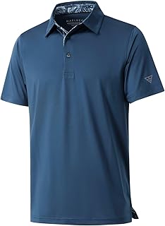 Mens Polo Shirts Short and Long Sleeve Casual Solid Stylish Dry Fit Performance Designed Collared Golf Polo Shirts for Men