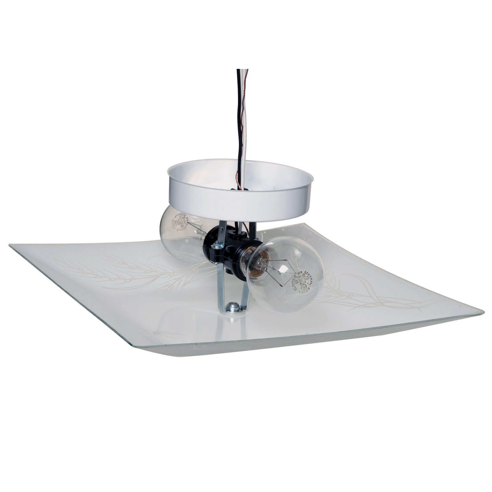 「Light Mellow Harbor」 Harbor Breeze 7.87-in x 8.66-in White Plastic Solar Outdoor