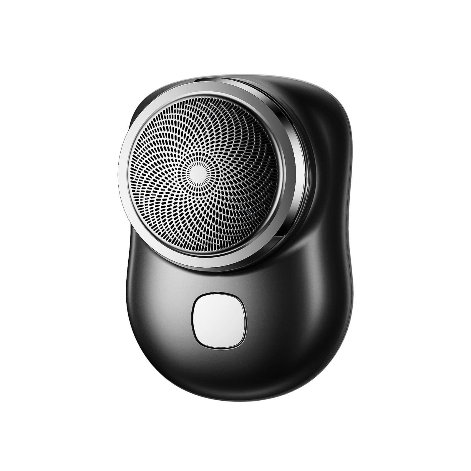 Rasoir électrique pour homme, mini rasoir électrique portable IPX7 étanche à l'eau et à sec double utilisation Type-c Charge rapide Rasoir de poche Tondeuse à barbe Machine à raser (Noir)