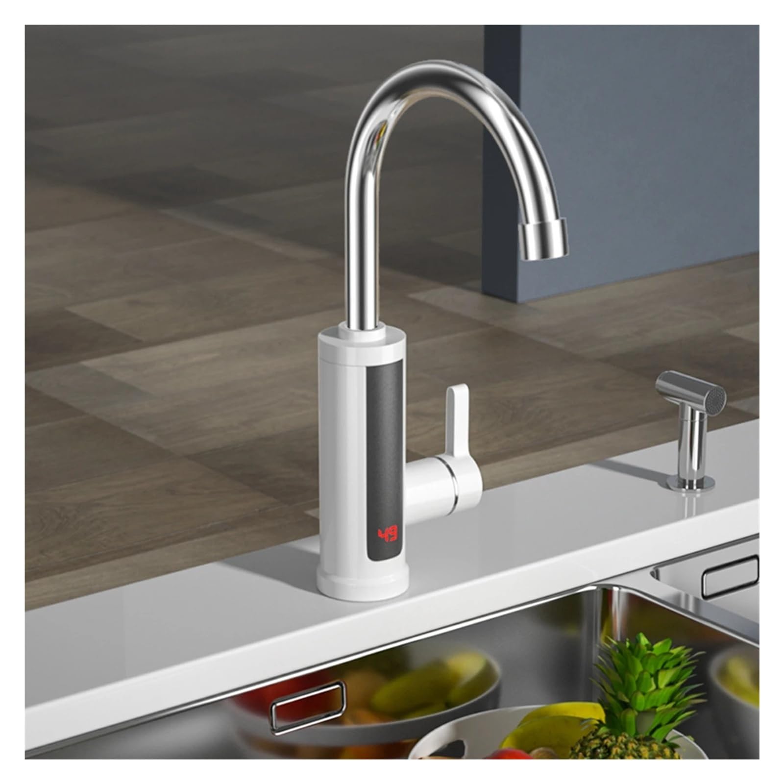 Grifo eléctrico de calentamiento rápido con pantalla digital instantánea for cocina y baño,con buen aislamiento