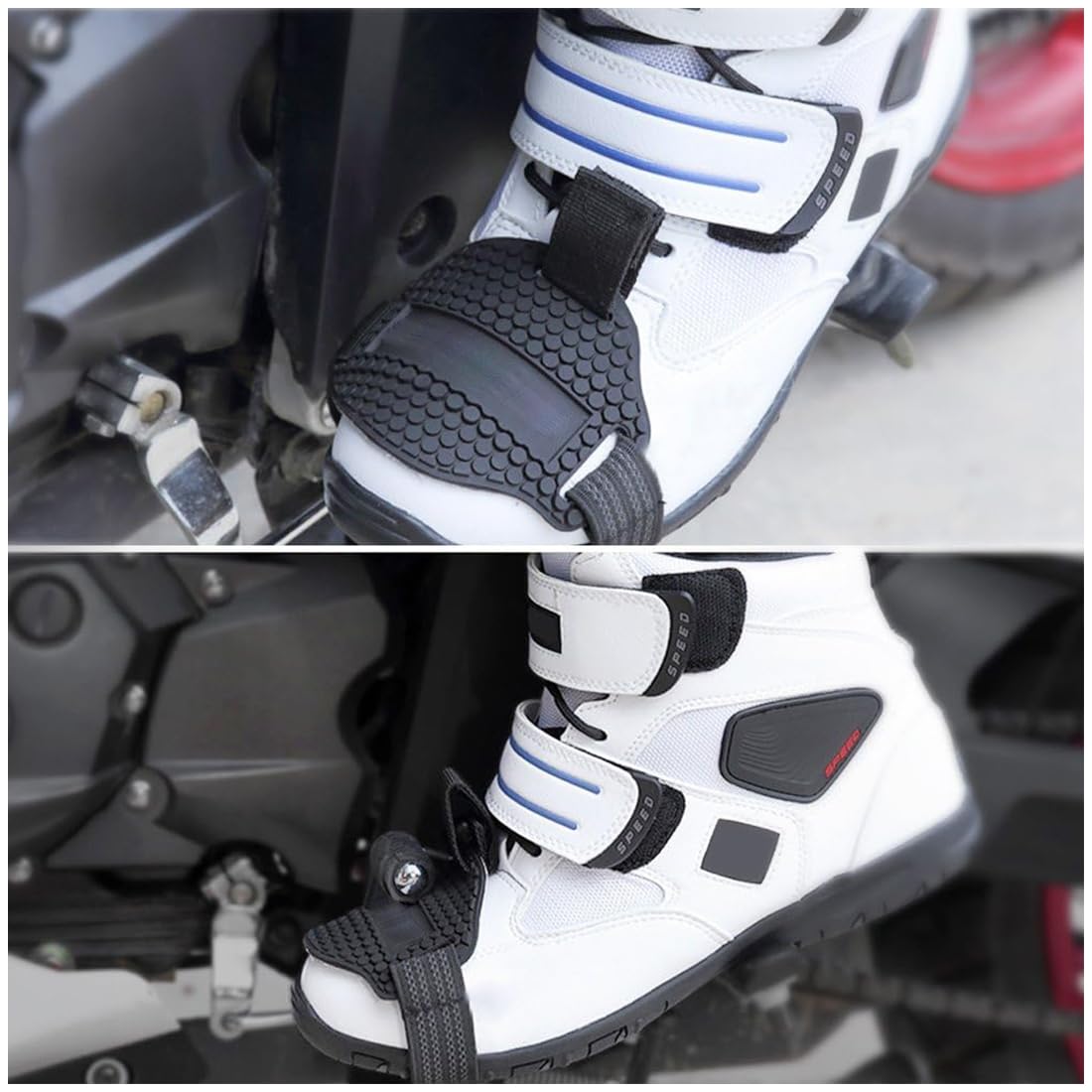 Salvascarpa Per Moto In Silicone - 2 Pezzi, Protezione Leva Cambio Per Stivali
