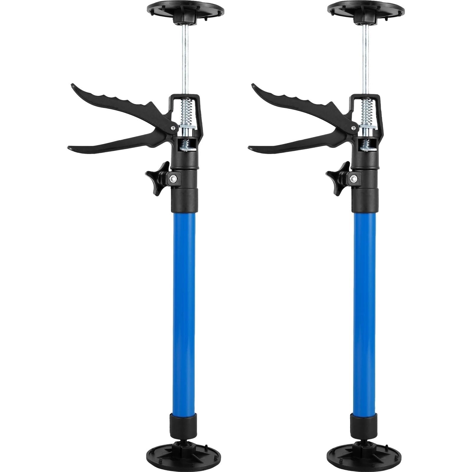 Telescopic Support Rod Third Hand Jack Steel Cabinet Board Lifting Adjustable Work Bracket Labor-Saving Tool for Walls