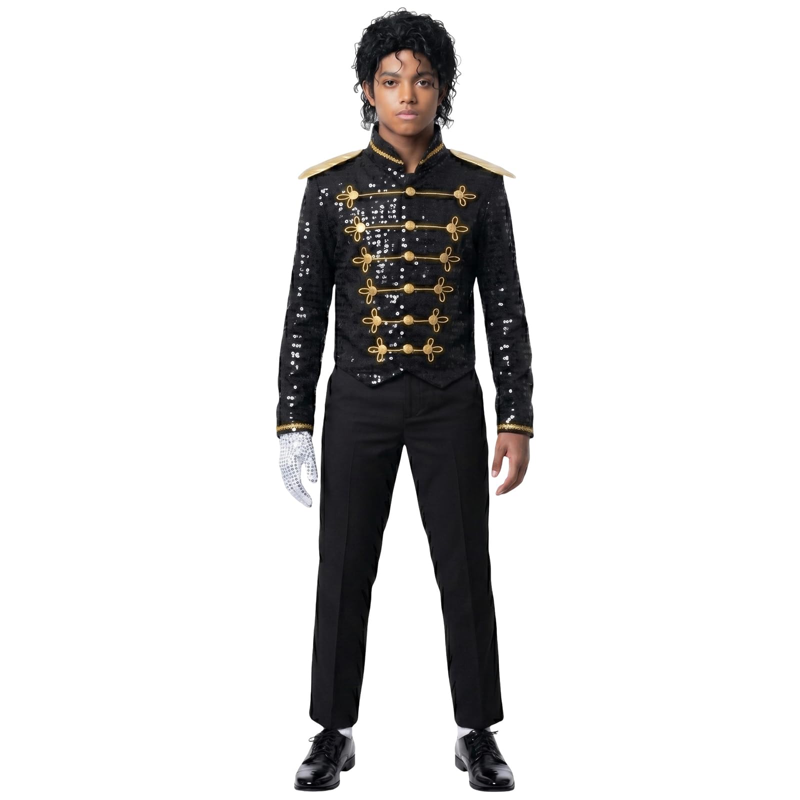 MJ Costume Accessories Michael Merch 80s Dancer Fancy Dress Sets for Party