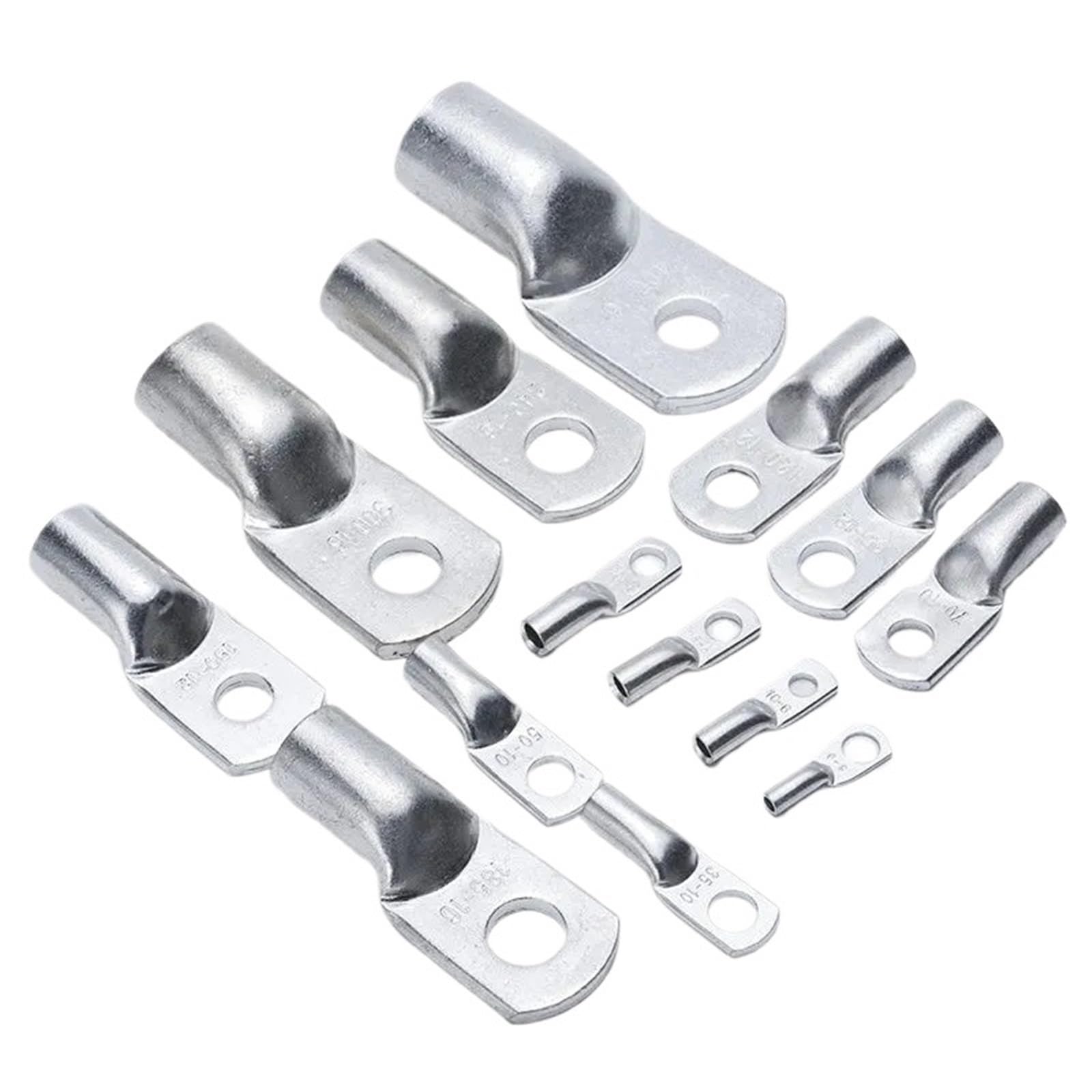 Sndisnv One Color 5Pcs Jg10-6/8 Jg25/6/8/10 Jg35 Terminal Cable Lug Bolt Hole Tinned Copper Lugs Terminals For Electric, Auto, Boat, Car
