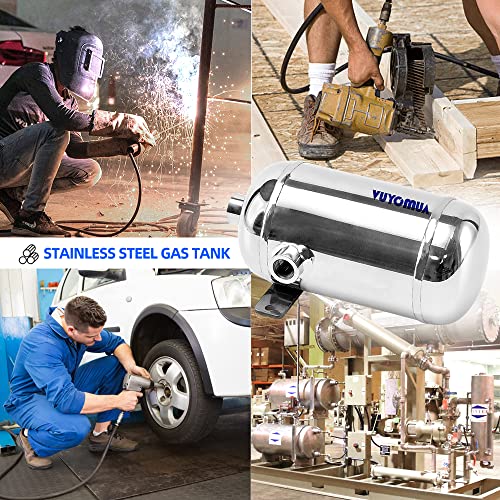 Image of 0.15Gallon 304 Stainless Steel High Pressure Mini Small Portable Air Tank Air Reservoir Water Storage Tank (SS-0.5L)