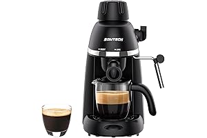 Oster 3.5-Bar Espresso Machine with Steam Milk Frother in Black