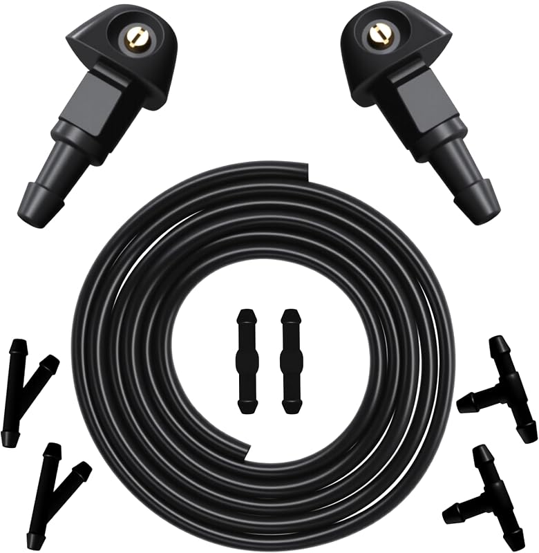 Windshield Washer Nozzles Kit Replacement Fit For Honda Acura Civic 87-05, CRV 96-11, HR-V 99-06, Accord 03-08, RSX 02-06, TSX 04-06, PRELUDE 97-2001. OEM #: 76810-SWA-E01.