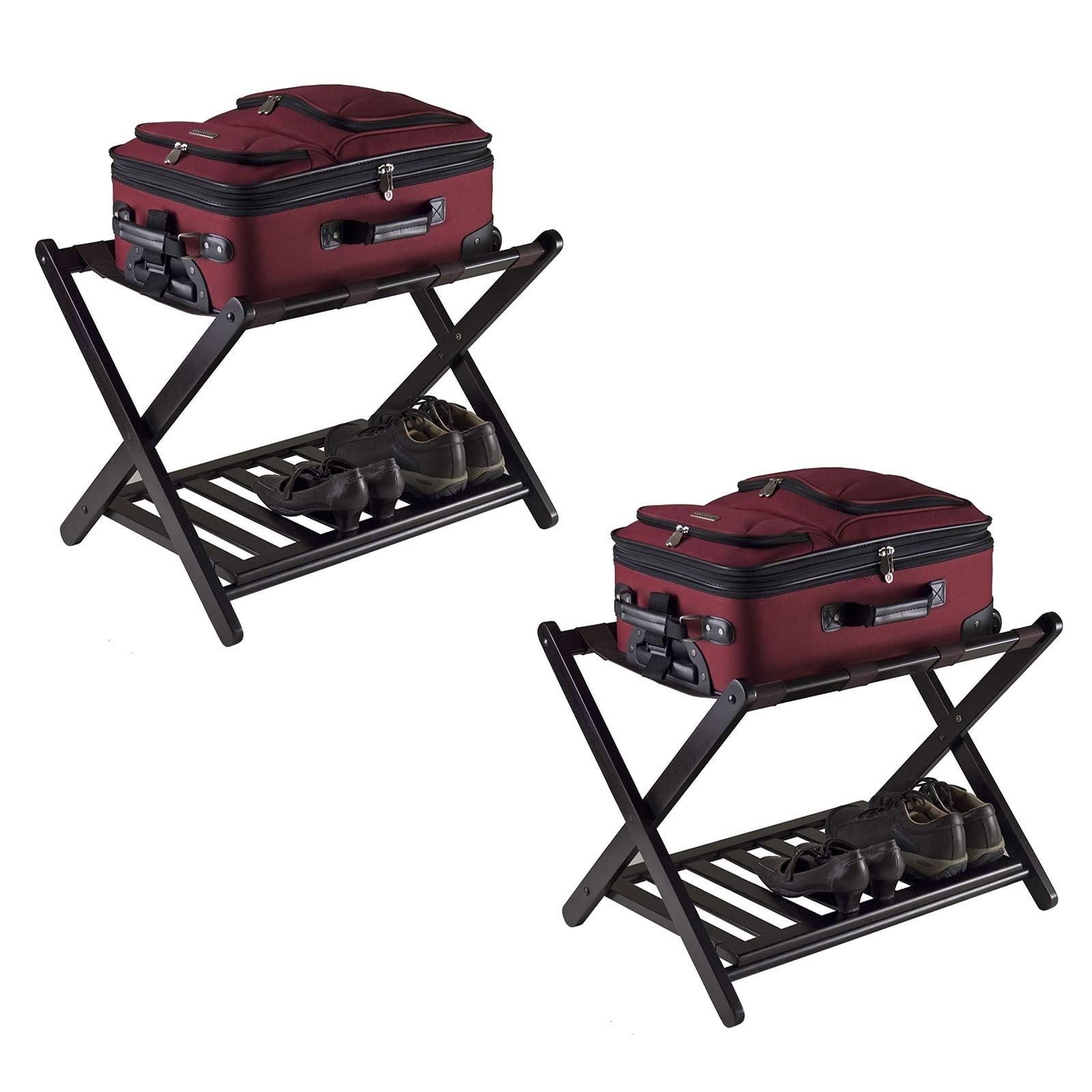 Étagère à valises en Bois de chambre pour accueillir vos invités