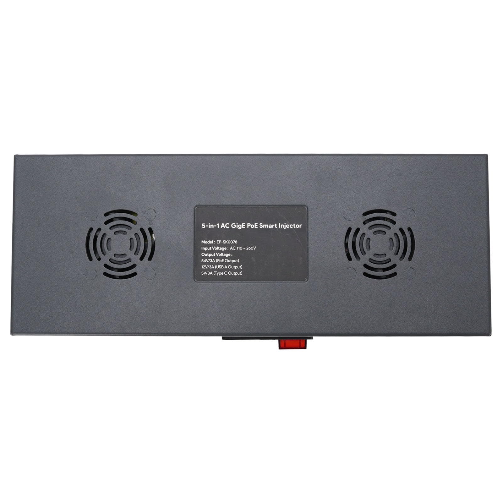 Marhynchus Iniettore Poe, Adattatore per Iniettore Power Over Ethernet Iron Gigabit con Uscita 180 W per Sistemi di Terza Generazione e Dispositivi Ad Alta Potenza (Spina europea)