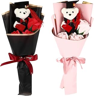 NOLITOY 2 Pçs Buquê De Formatura Presentes Femininos Brinquedos De Pelúcia Mini Brinquedos Presentes Feminino Urso Buquê Urso Bicho De Pelúcia Presentes De Formatura Para Ela 2023 Flor