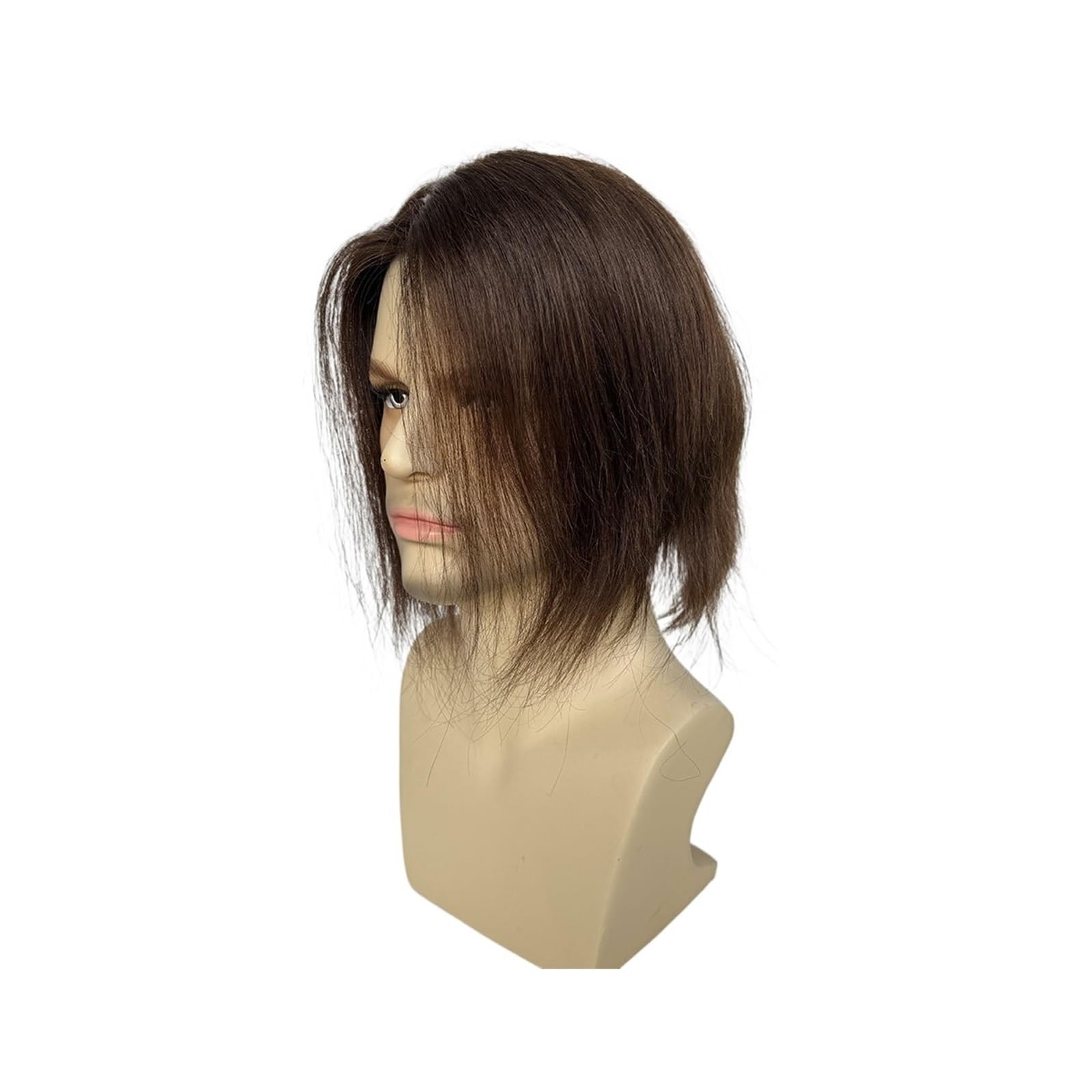 Stylizacja Tupecik z systemem wymiany ludzkich włosów dla mężczyzn 9 cali(Dark Brown)