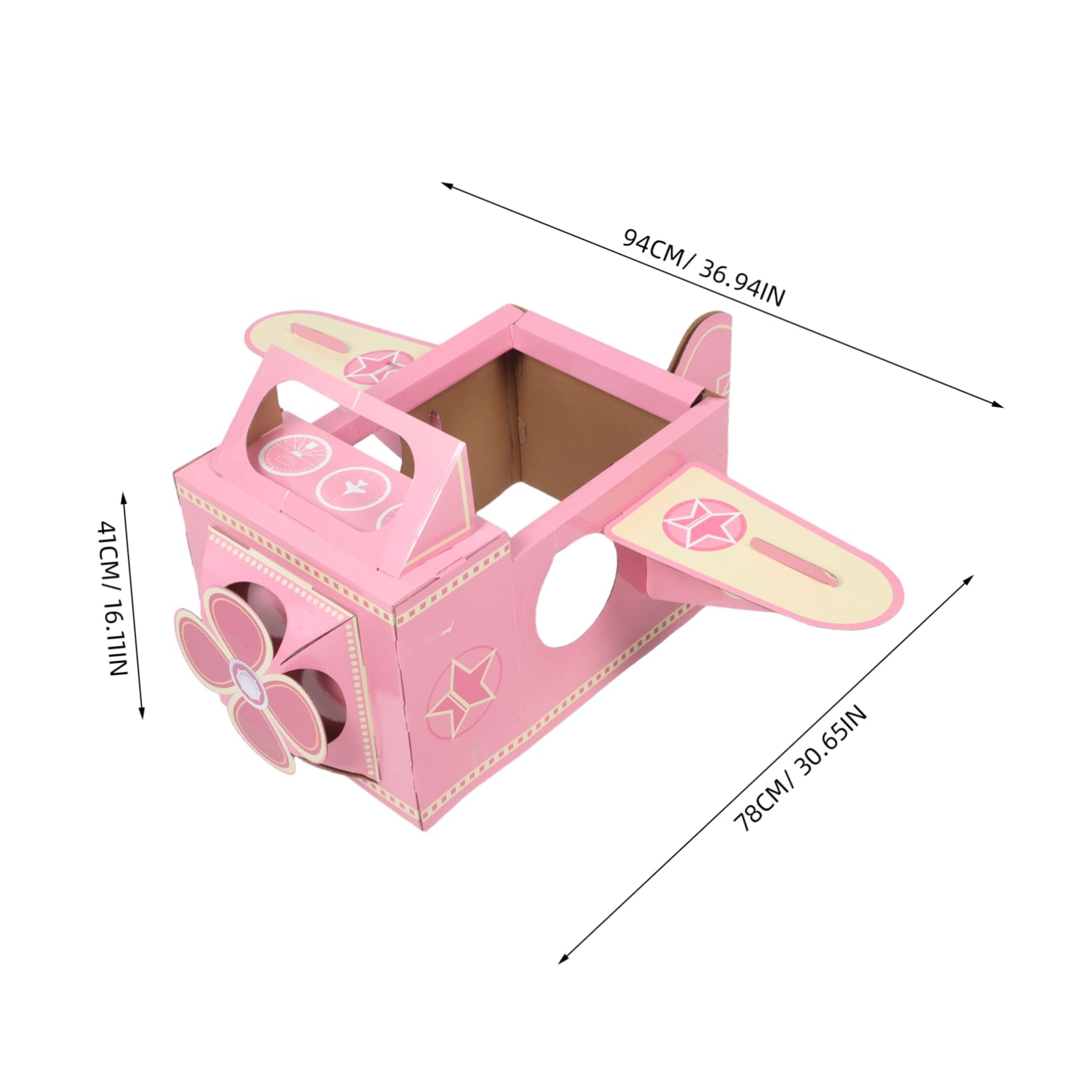 UPKOCH Caja De Cartón Para Avión De Juguete Disfraz De Avión Para Manualidades De Juguete Interactivo Para Construir y Jugar Casa