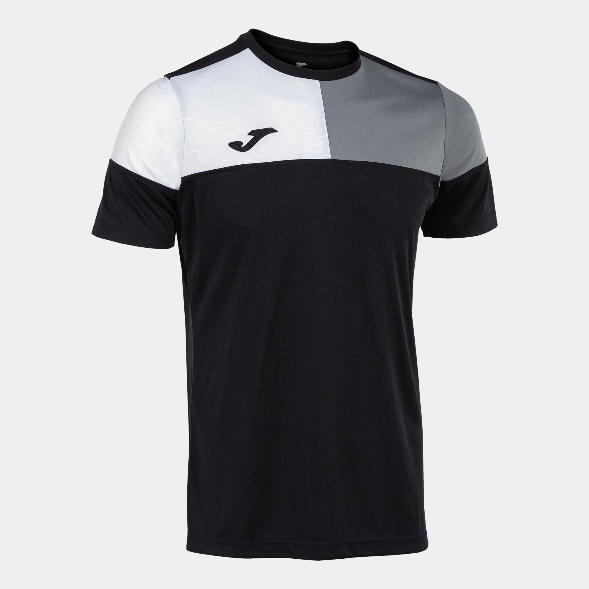 Joma Herren Schwarz Grau Weiß Crew V Tshirt (1Er Pack)