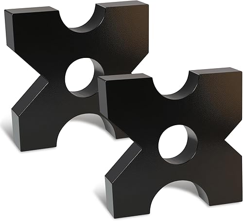 2 Pack Hydraulic Press Plates, H Frame Thickened Arbor Press Plate, 20 Ton and 32 Ton Shop Metal Press Plates with 5 Notch (7" x 7" x 1")