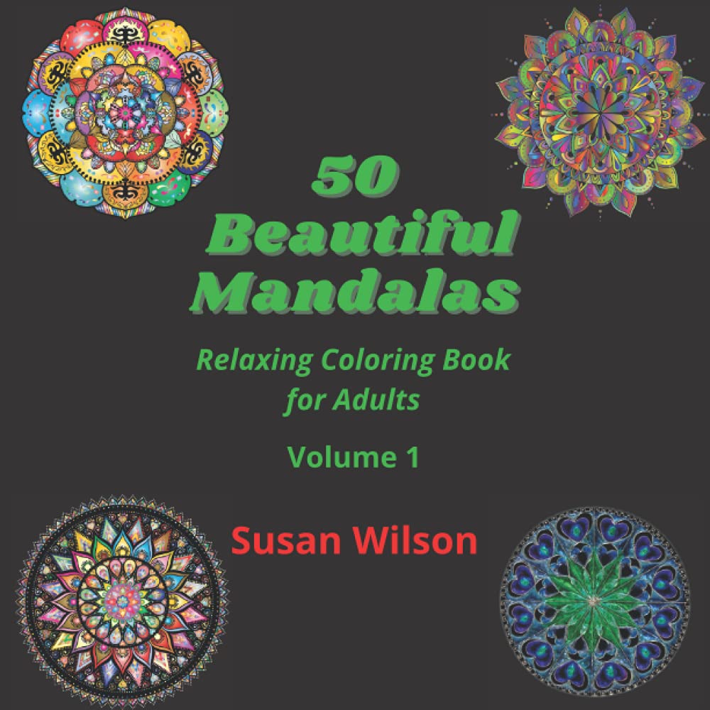 50 Beautiful Mandalas: Adult coloring book