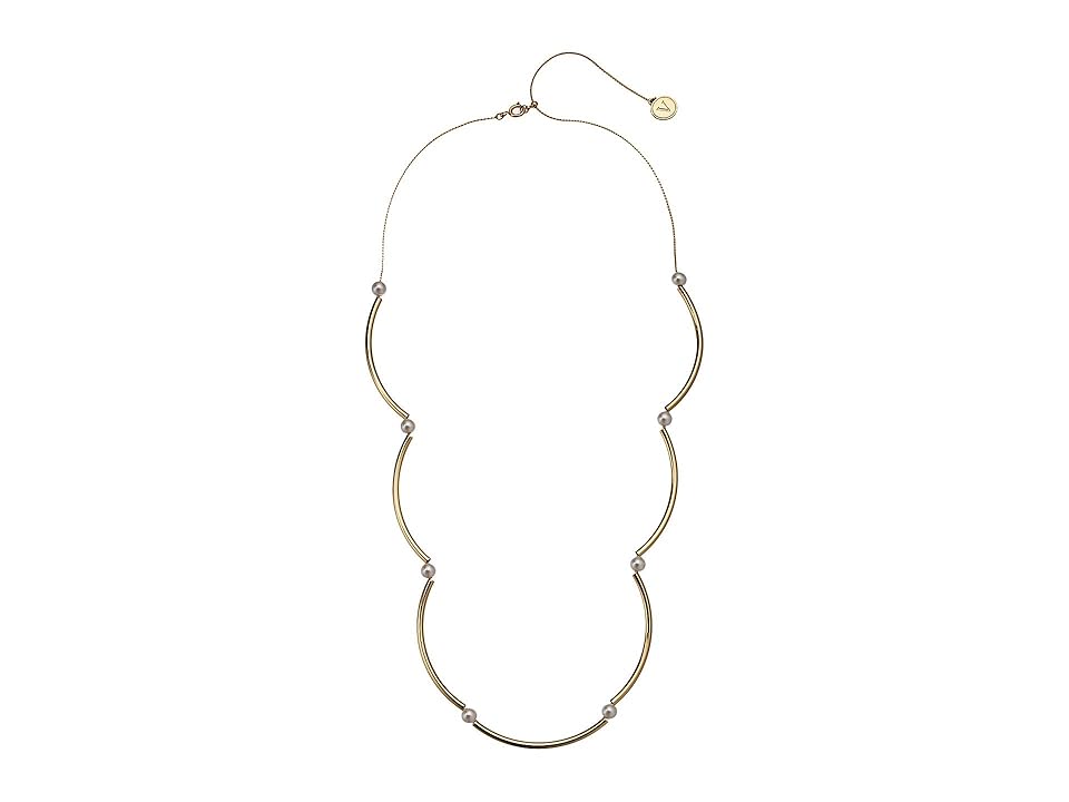

Vince Camuto 24 Slider Necklace (Gold/Ivory Pearl) Necklace