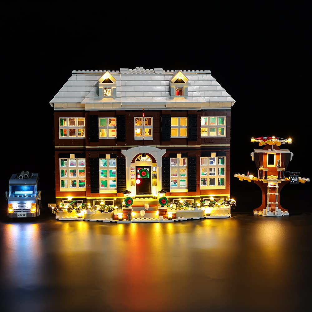 Kyglaring LED Lighting Kit Only - Lights Set Designed for Ideas Home Alone Exclusive Lego 21330 Building Set Model Set - Without Lego Set (RC Sound Version