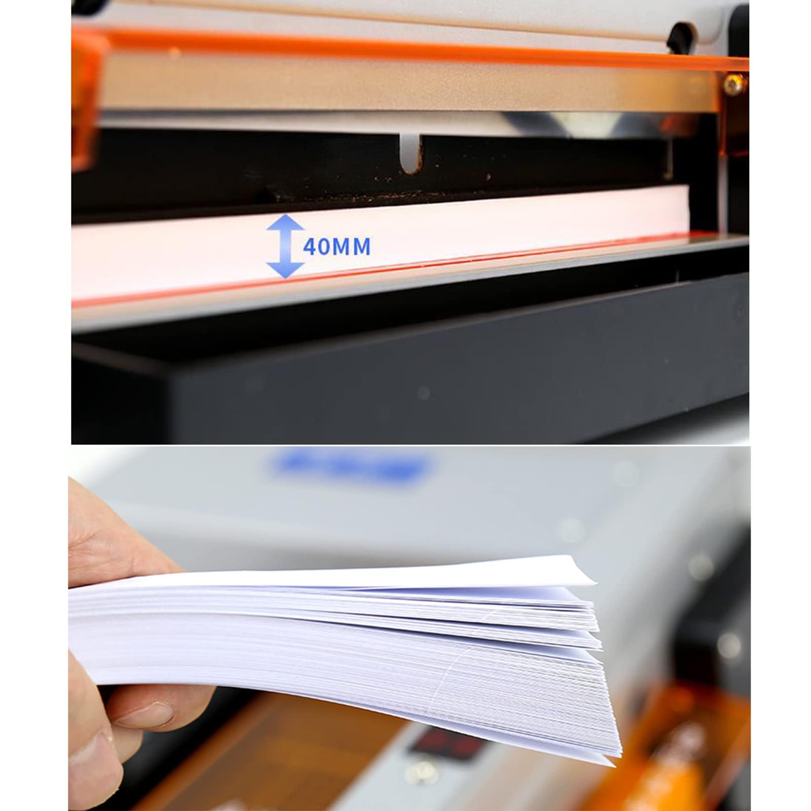 Taglierina per carta resistente, spessore di taglio 40 mm con griglia, per cartoncino, carte, pelle, ufficio, casa scuola