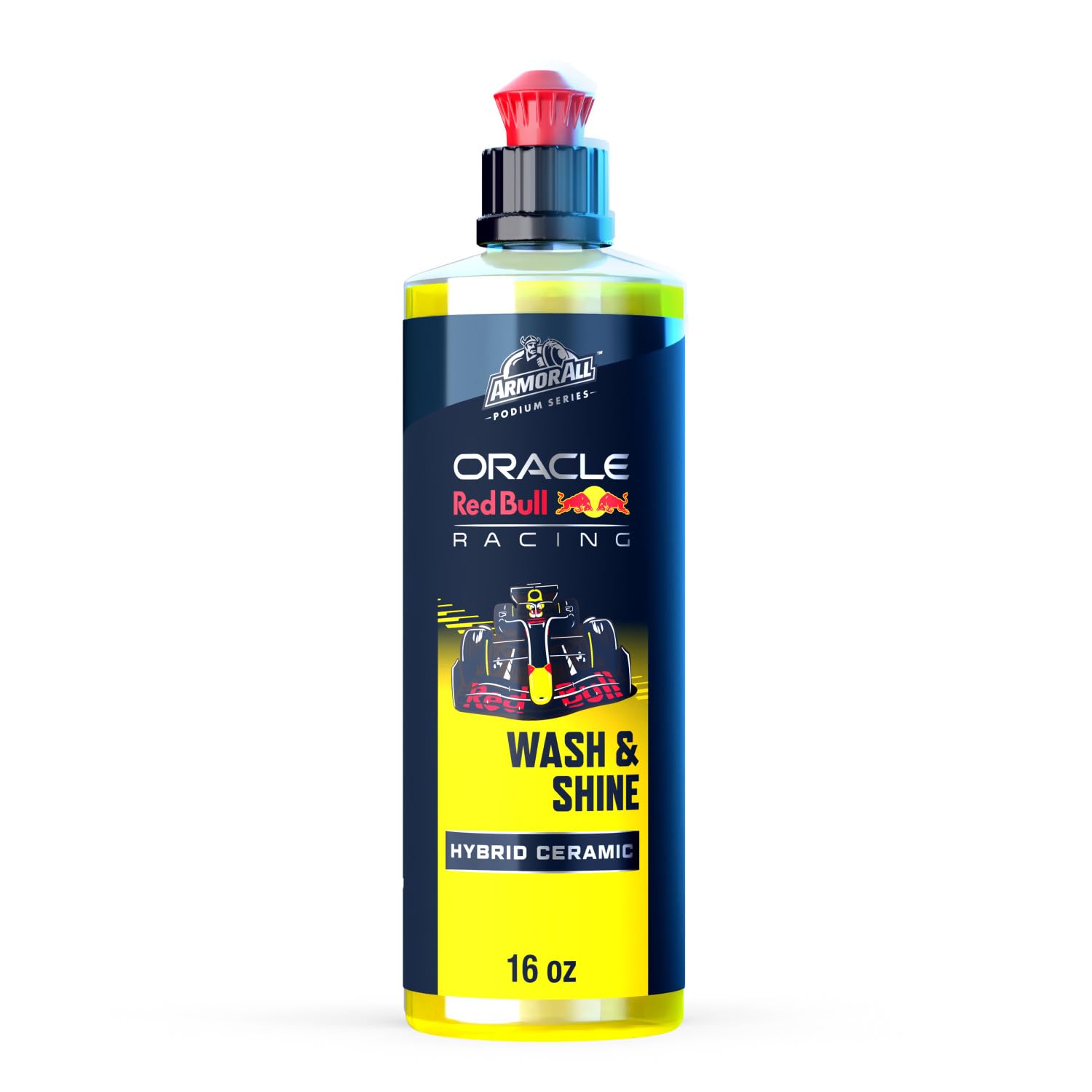 Armor All Podium Series Hybrid Ceramic Wash &amp; Shine, 16 fl oz, 2-in-1 Car Wash and Wax Developed in Collaboration With Oracle Red Bull Racing
