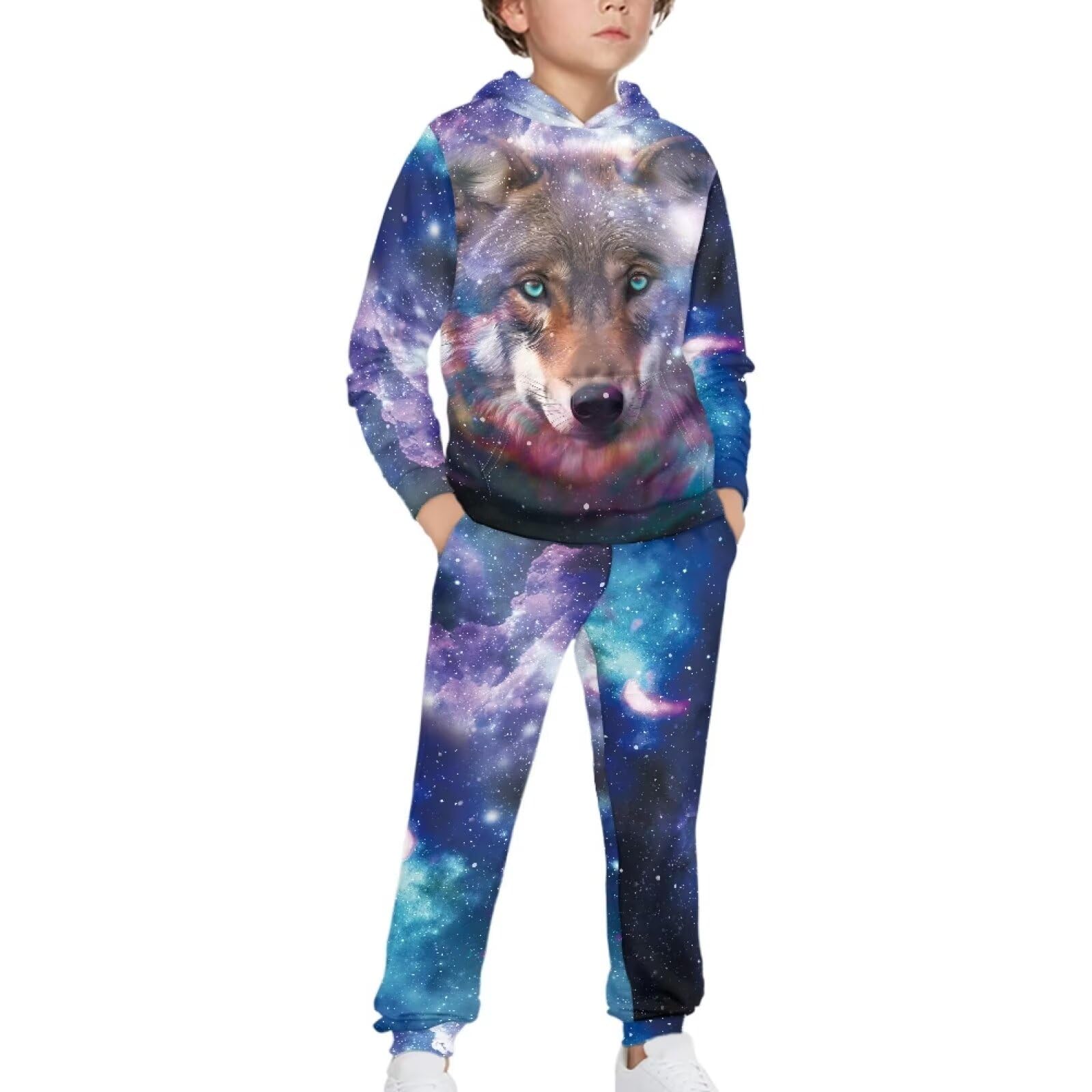 Renewold Kids Hoodie Sweatshirt and Jogger Sweatpants 2 Pieces Set Boys Girls Tracksuits Activewear