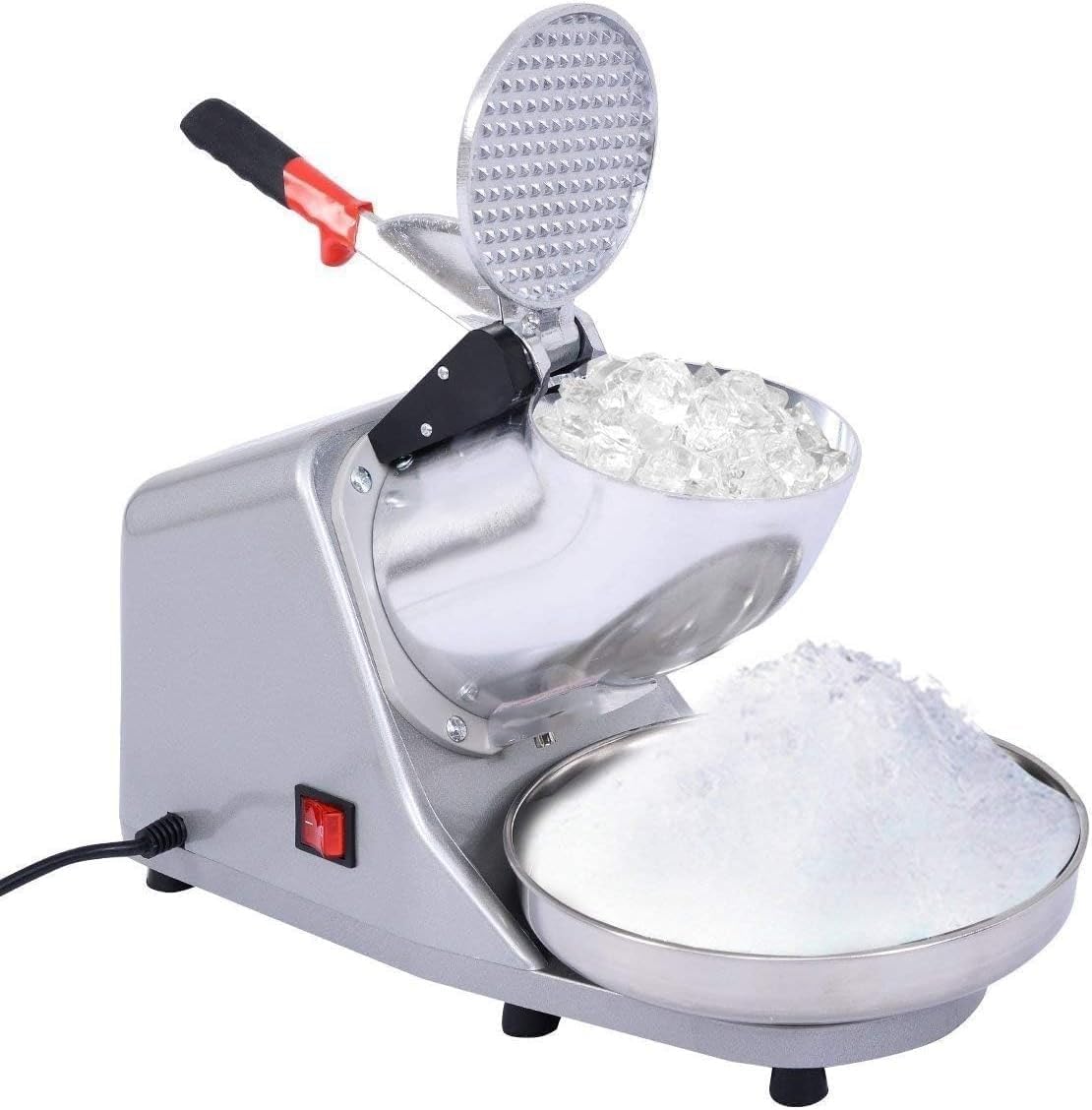 Electric Ice Crusher Machine Double Blades Ice Crusher Shaver 380W with 5 Year warranty