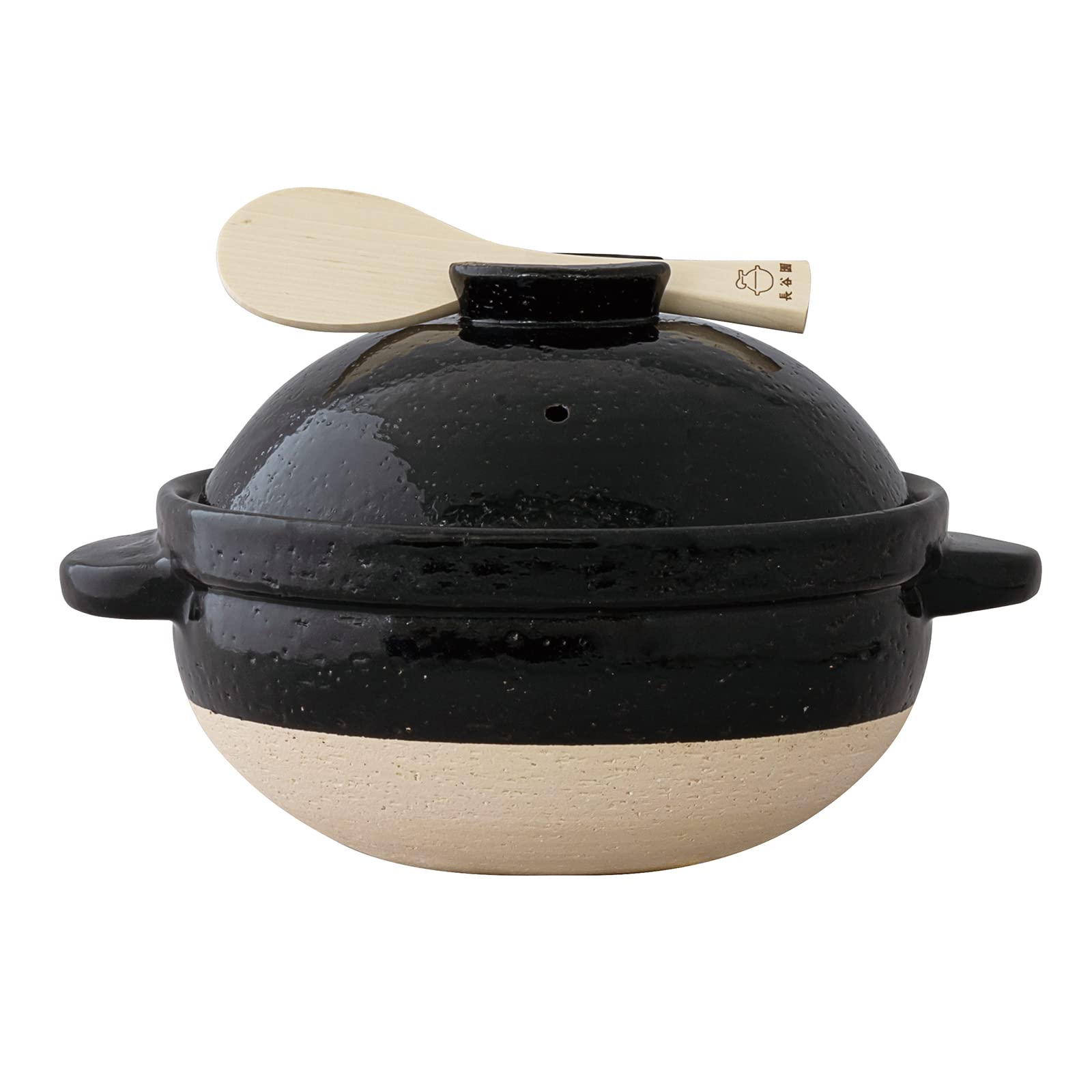 長野 陶片木 飯釜三合炊 黒 土鍋（雑貨・日用品のふるさと納税  