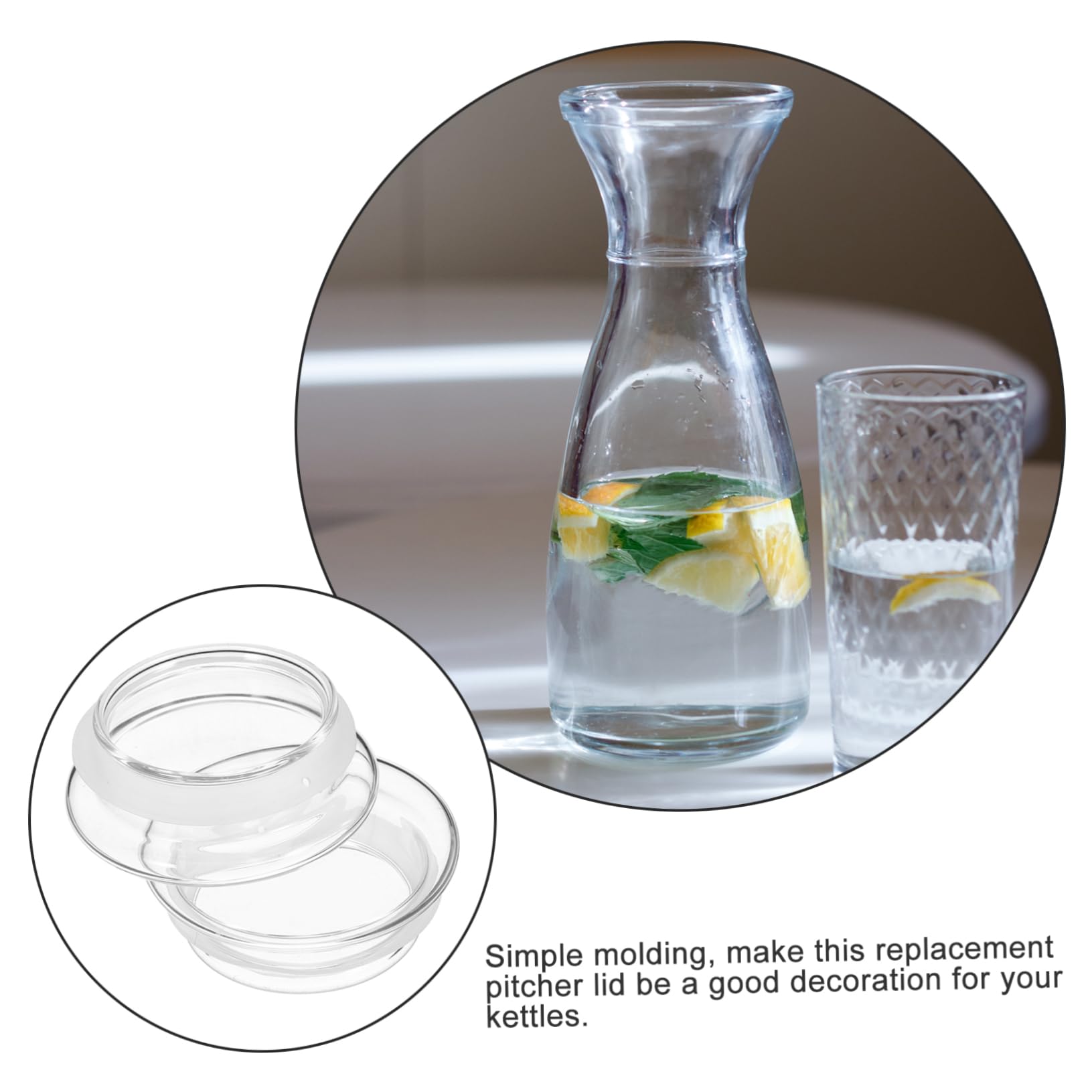 Amosfun 10piezas Jarra De Agua Tapa De y Acero Inoxidable Recambio Reutilizable Para Jarras y Kettles Accesorio Práctico Para Mantener El Agua Limpia y