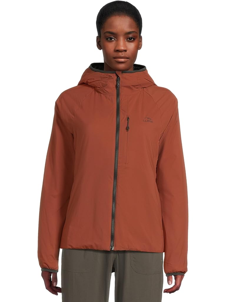 Brown L.L.Bean Primaloft Packaway Air Hoodie