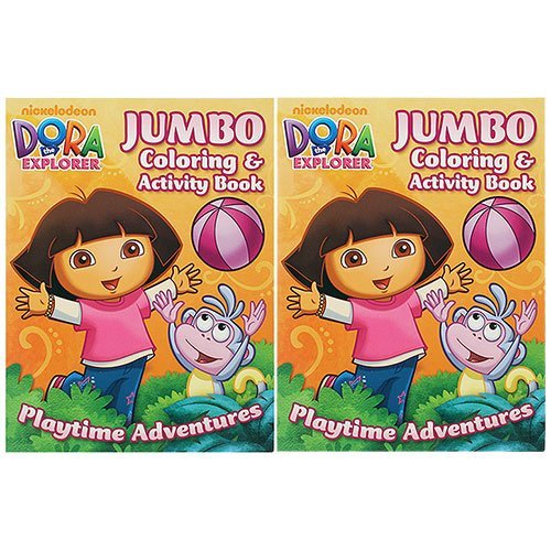 Buy Dora the Explorer Jumbo Coloring and Activity Book [Set of 2 ...