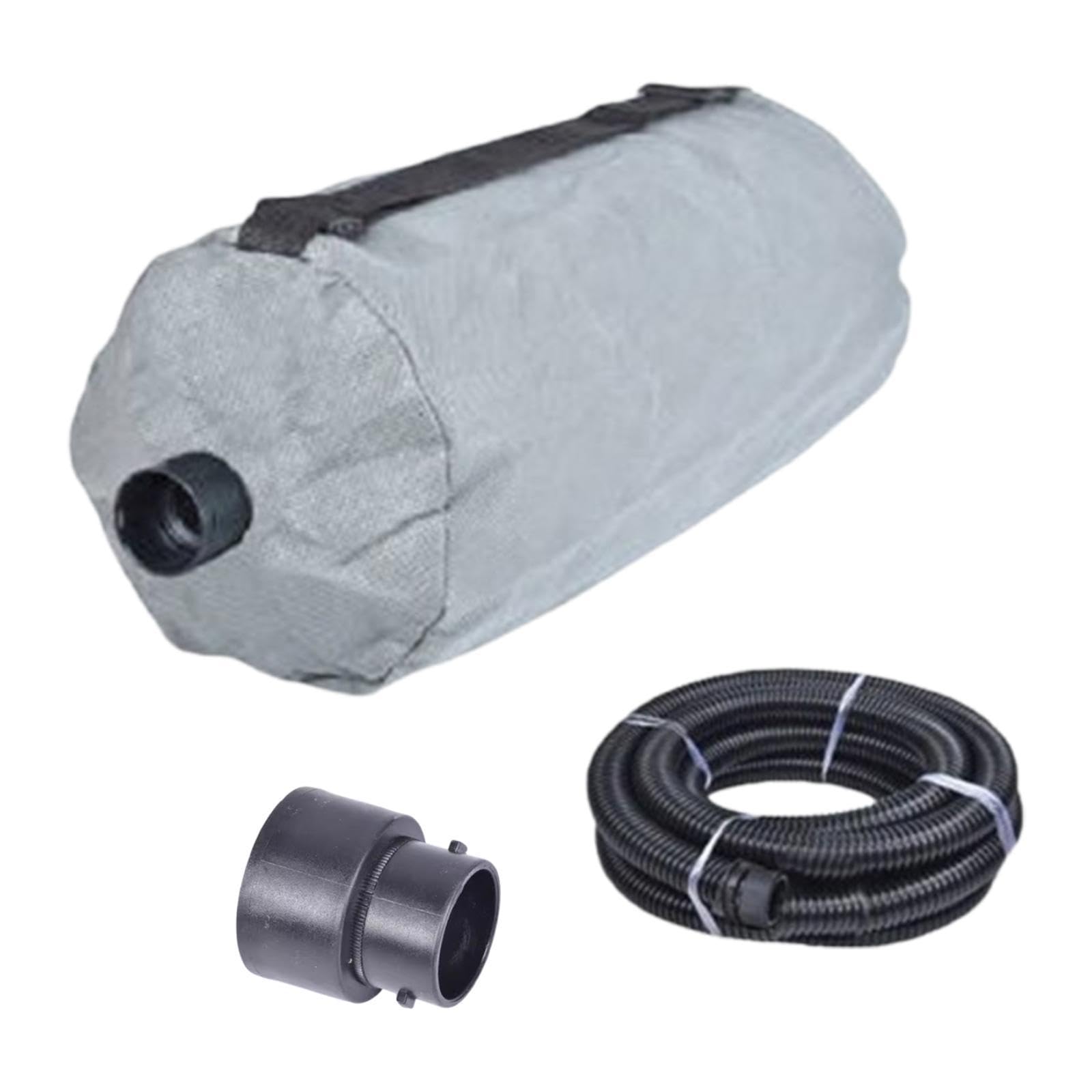 Bolsa Recolectora de Polvo para Lijadora de Paneles de Yeso, Accesorios Reutilizables Y Lavables, para Máquina de Lijado de Paredes Portátil, con Junta de Tubería de 5m