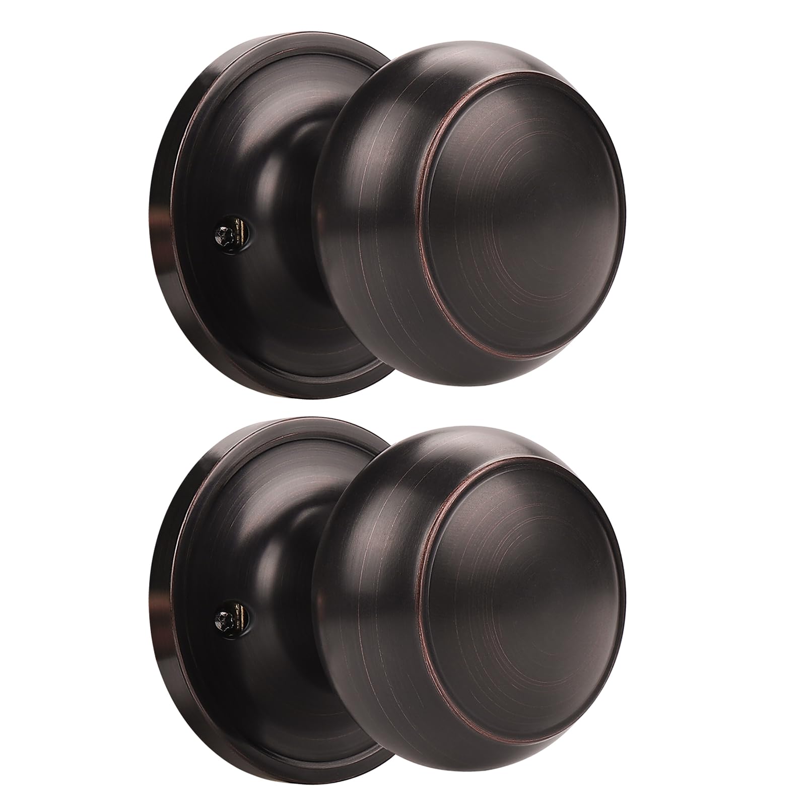 Brushed Nickel Dummy Door Knobs - 2 Pack -28