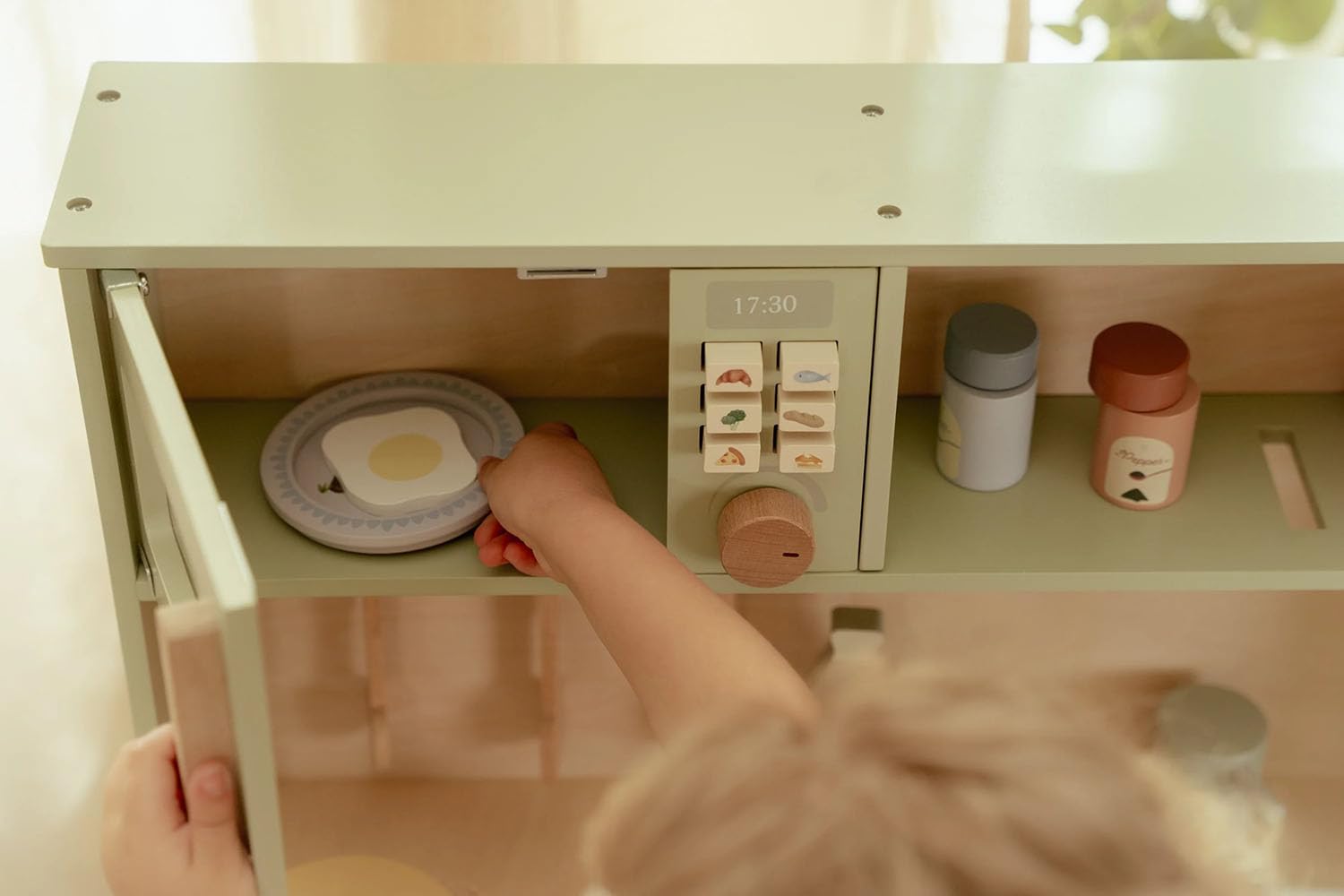 Little Dutch 2500 cocina infantil de madera con accesorios - verde