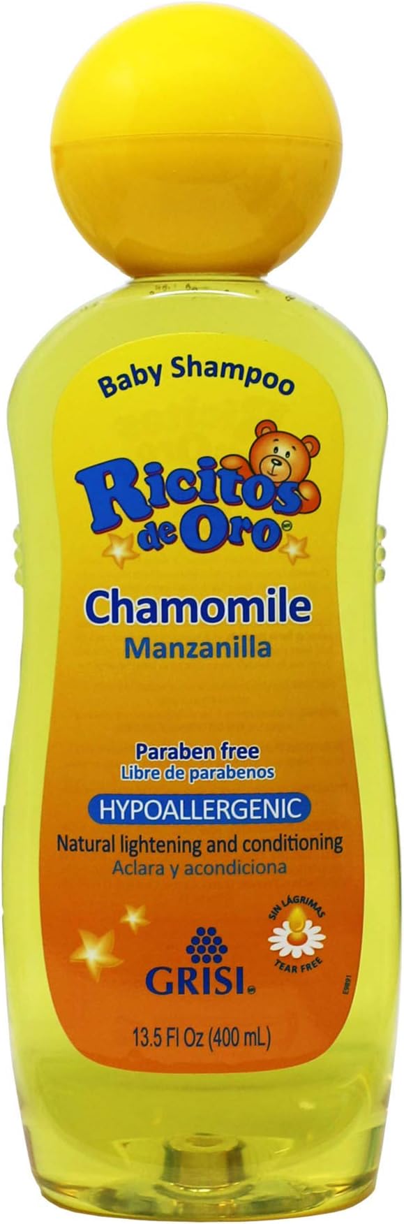 Grisi Ricitos de Oro Hypoallergenic Chamomile(Manzanilla) Shampoo 13.5oz (400 mL)