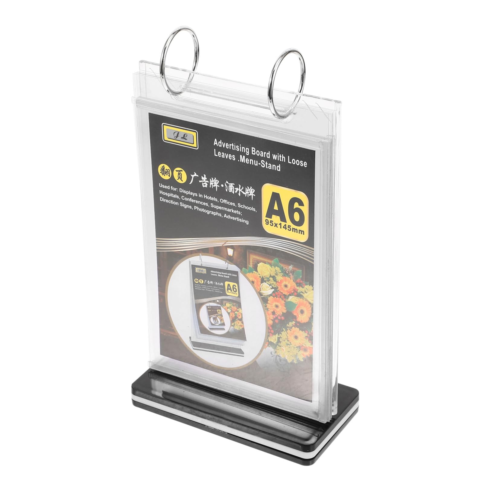 10piezas Soporte De Menú Vertical De Pvc Base Para Exhibición De Carteles y Oficina Soporte y Duradero Para Señalización y Carteles De Eventos