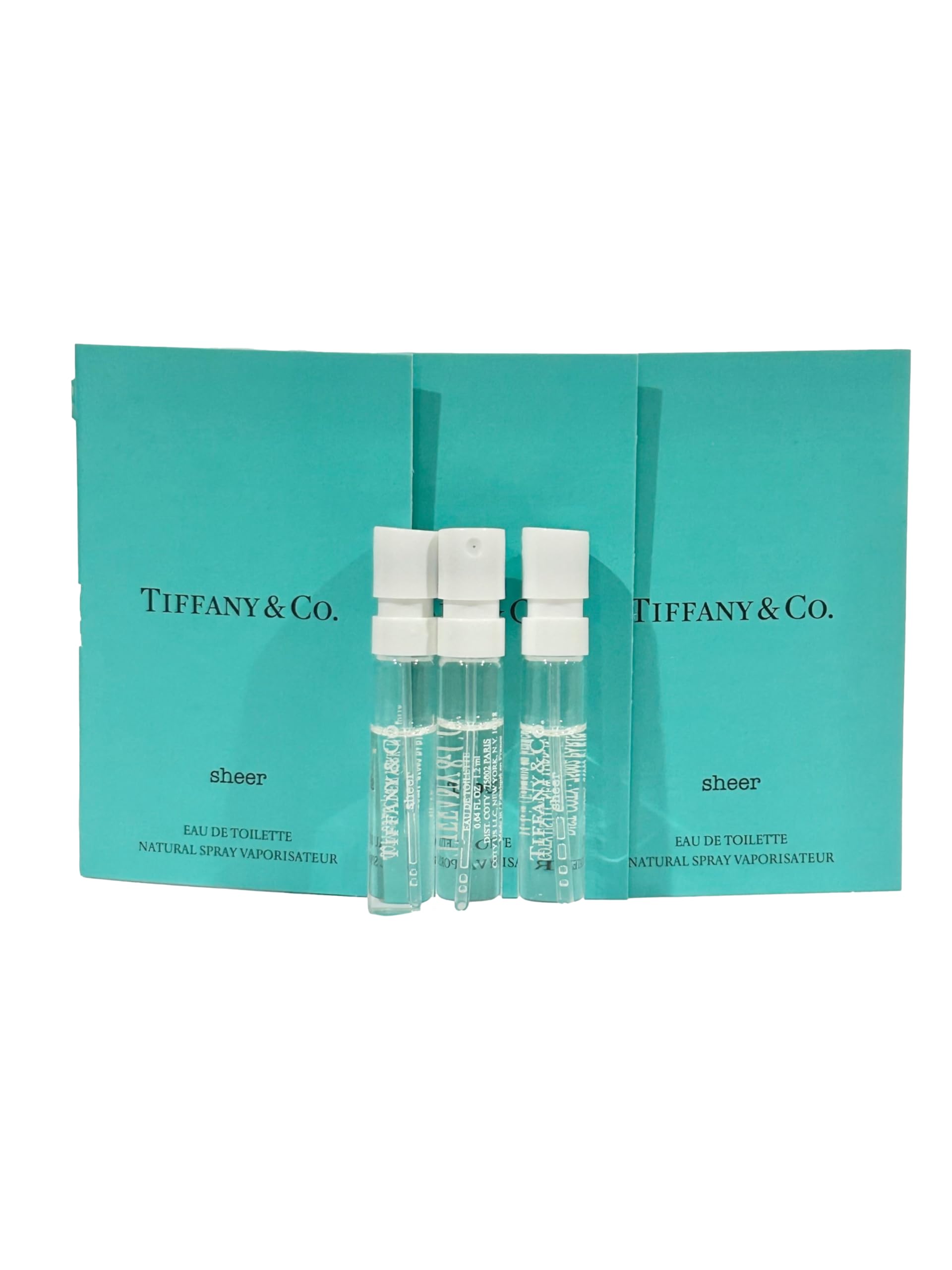 Tiffany & Co.SHEER Sample Perfume EDT Spray 1.2 ml / 0.04 oz - set of 3