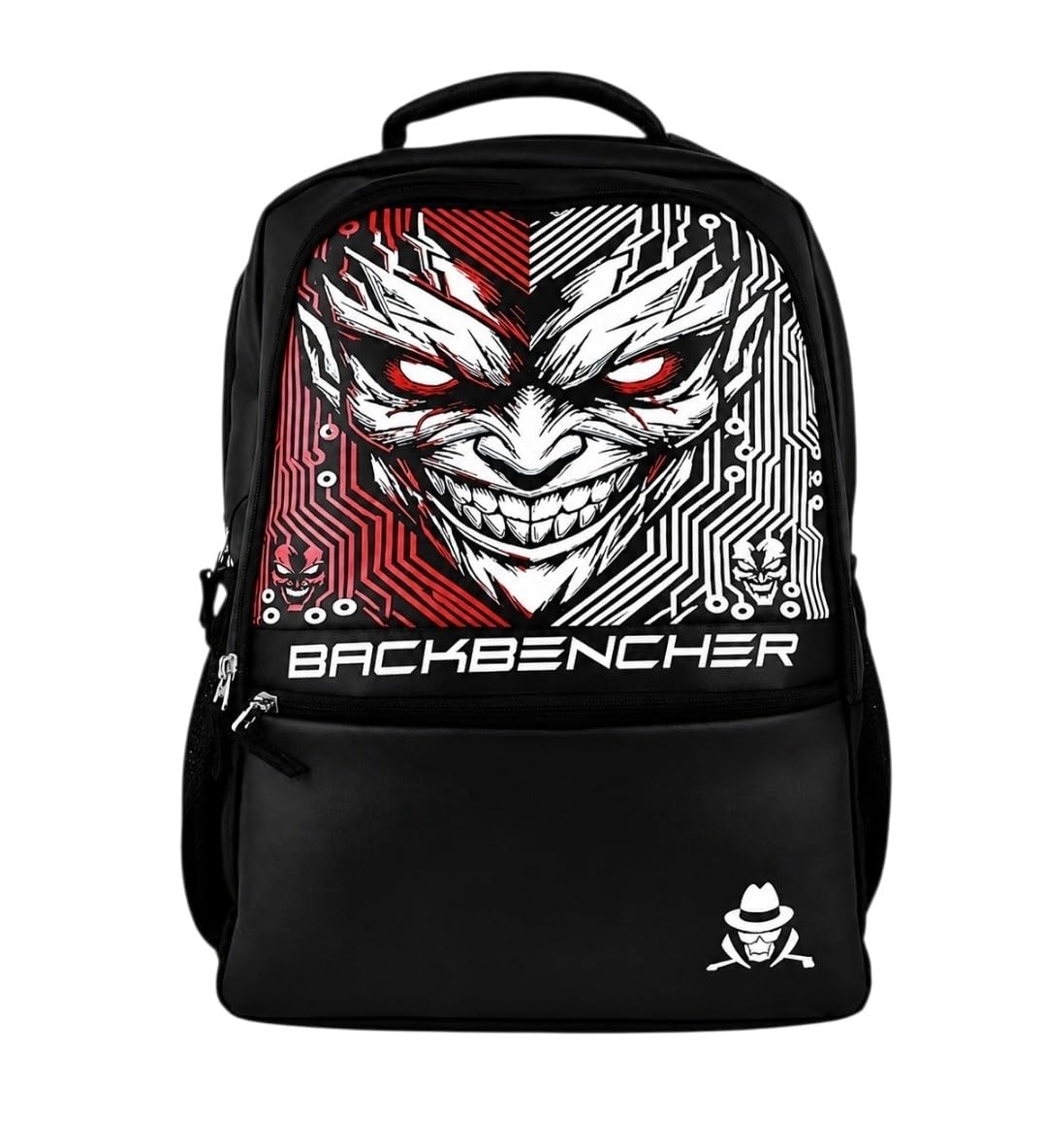 Backbencher Printed Backpack, 45 Liter, Laptop Bag with Spacious Compartments & Padded Straps for School, College & Travel for boys and girls, Travel beg-image-3