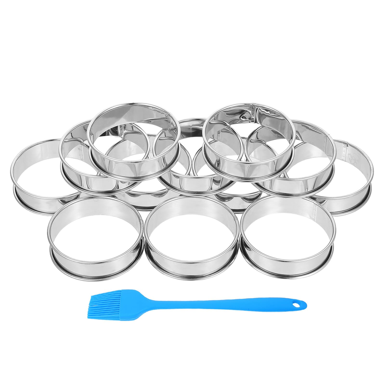 Aros de acero inoxidable para crumpets y desayunos irresistibles en casa