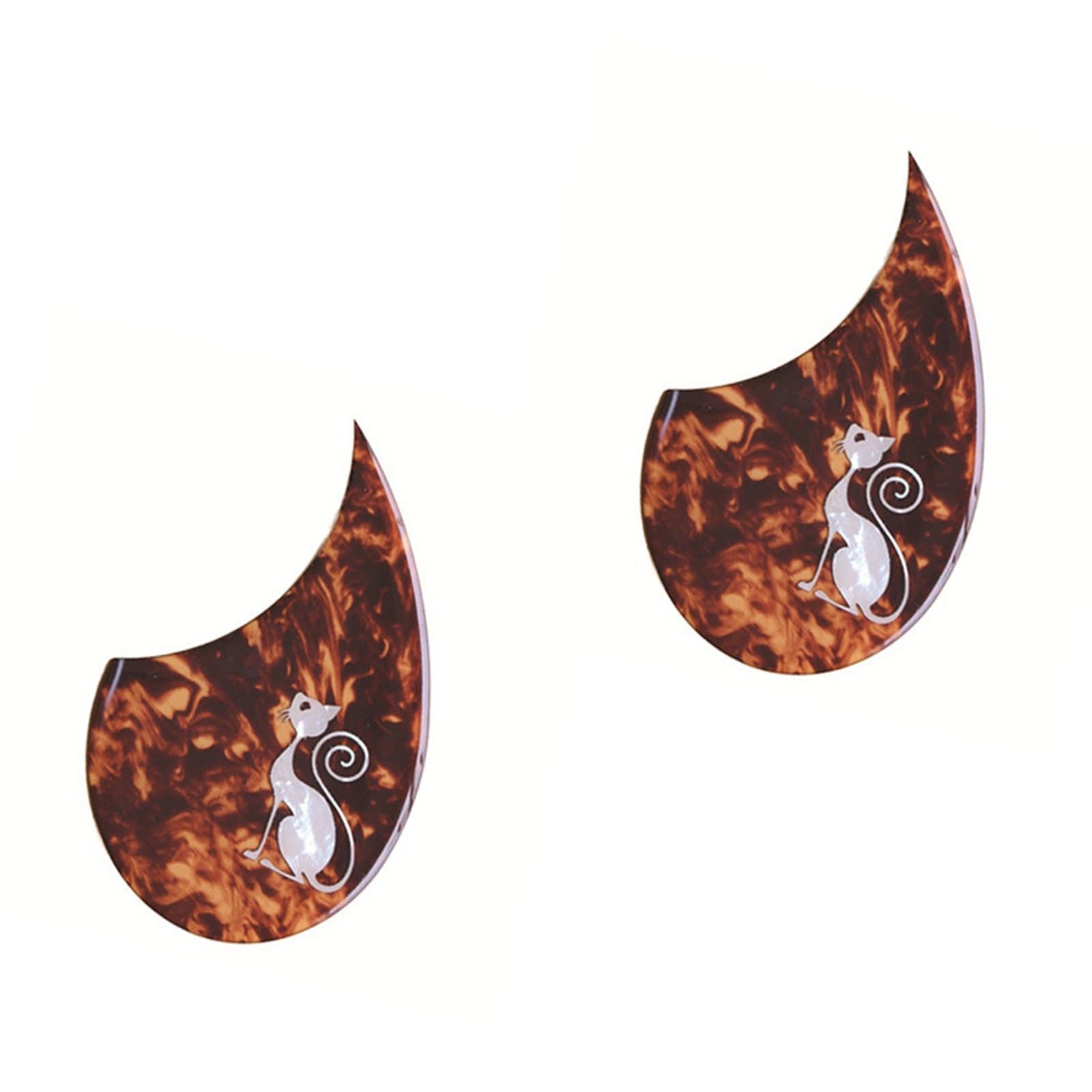 Mały Pickguard Do Gitary Akustycznej Drewniana Płytka Ochronna Do Gitary Materiał Celuloidowy Trwała Płytka Ochronna Do Gitary Akustycznej