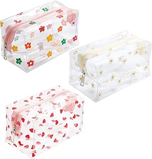 3 piezas de neceser transparente grande trans...