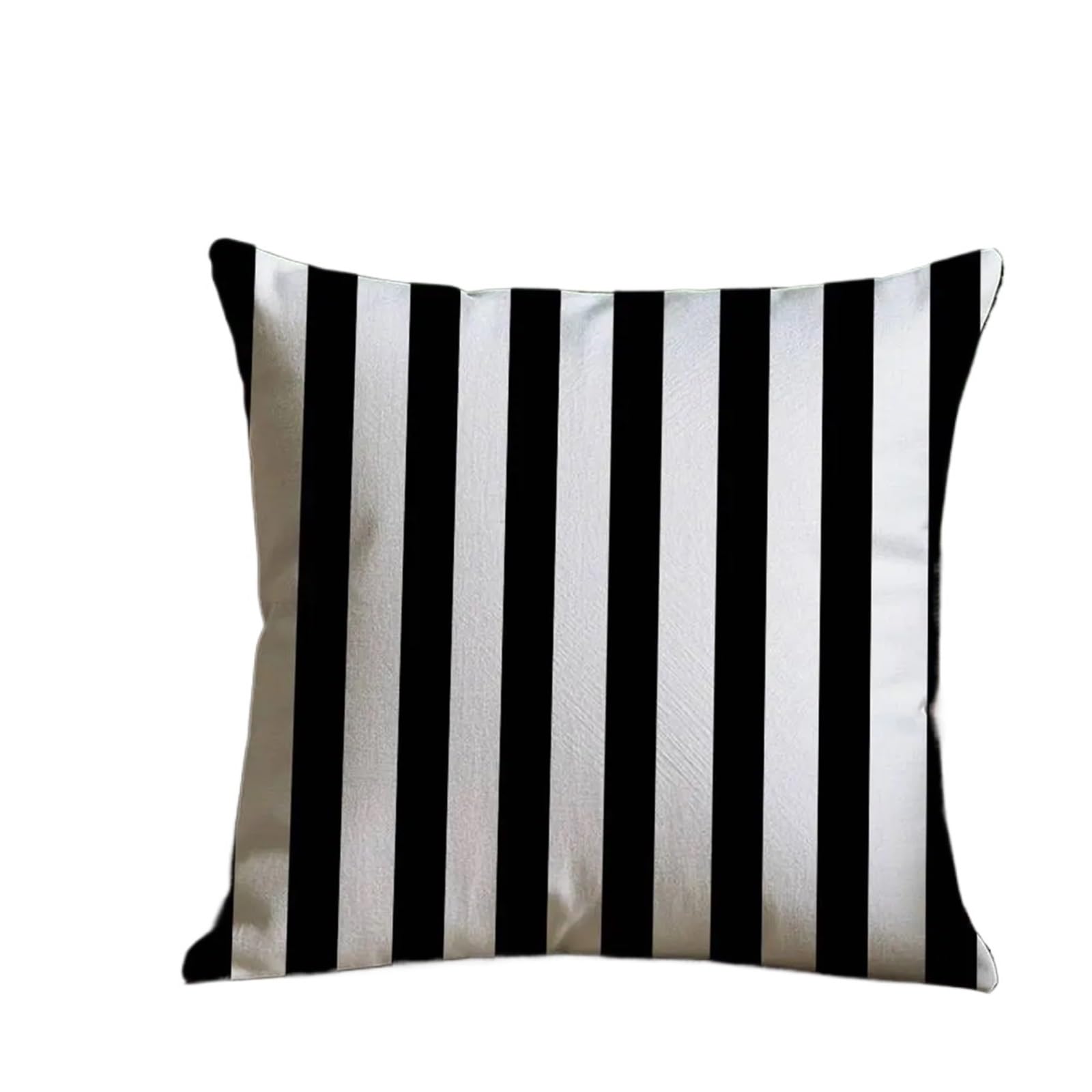 Pillowcase 2pc Black And White Striped Geometric Rectangle Pillow Case Anti-dustmite Pillowcase Invisible Zipper Silky Short Plush Sofa(Color4,50X50cm)