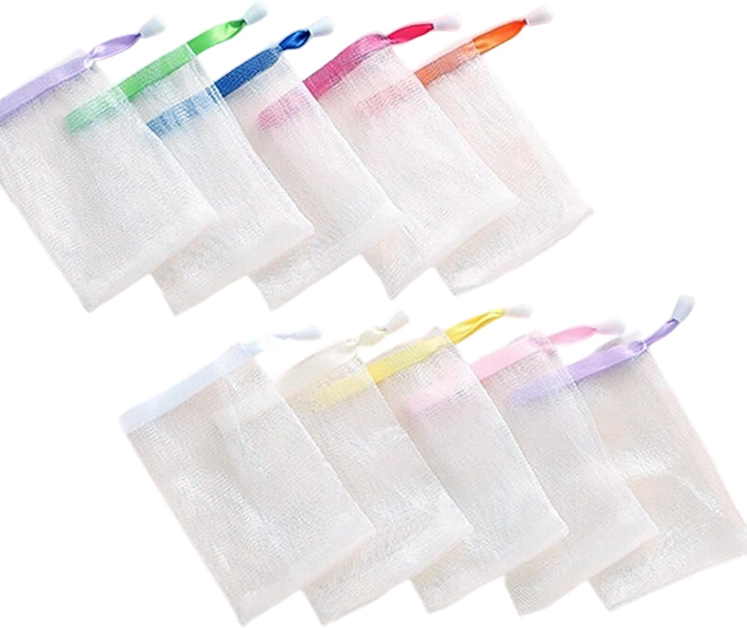 Breathable Bath Net for Handmade Soaps | Hanging Rope & Irritation-Free Design | Spa & Home Essential Gift Packaging Soap Net
