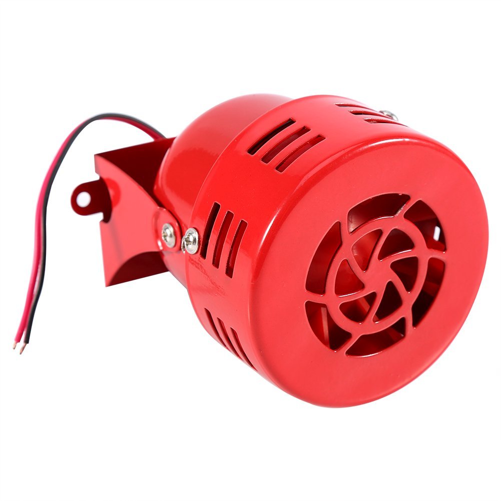 Corno forte 12V 110dB Electric Car Truck Moto guidato Freno motore Air Raid Sirena Corno allarme forte rosso 50s