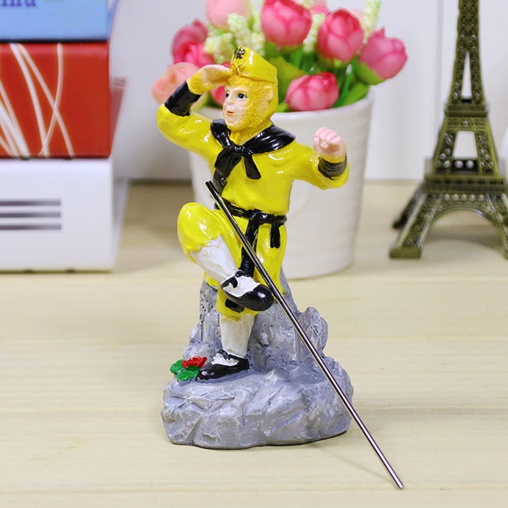 Amazon.co.jp: 西遊記像 4 個、孫悟空フィギュア、樹脂製仏僧彫刻