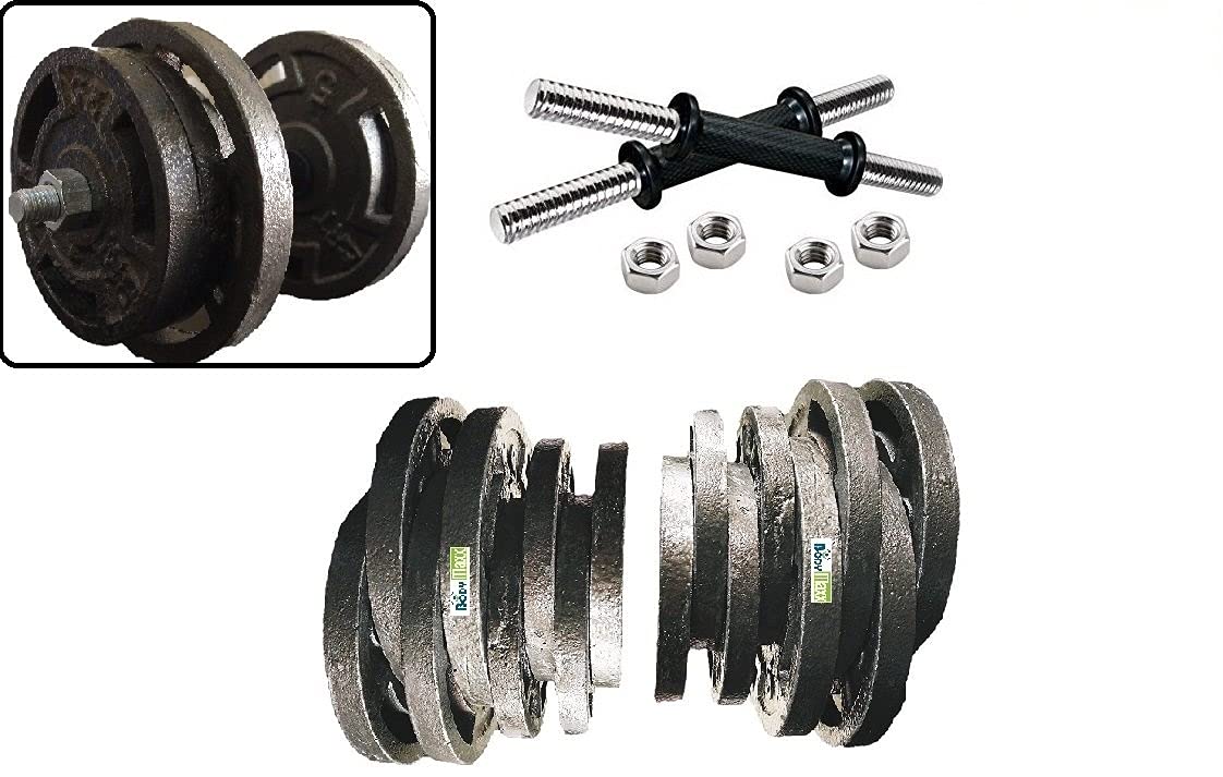 Body Maxx 30 kg Cast Iron Dumbells Set (B07DS81FX8) Amazon Price History, Amazon Price Tracker
