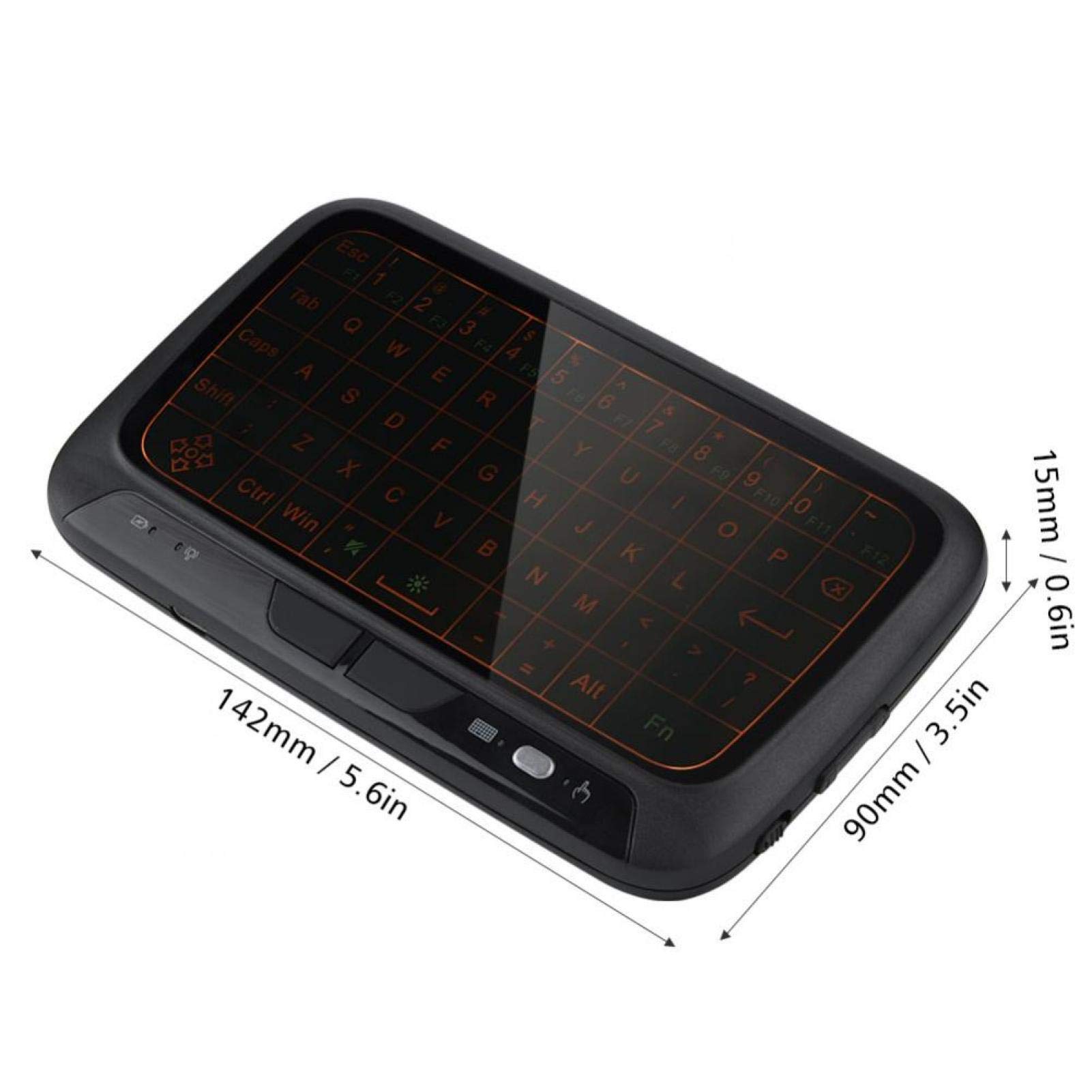 VBESTLIFE Air Mouse Keyboard, 2.4G -Tastatur mit Hintergrundbeleuchtung PC-Tastatur-Fernbedienung für TV-Box PC, PAD, Smart-TV, HTPC, Android-TV-Box