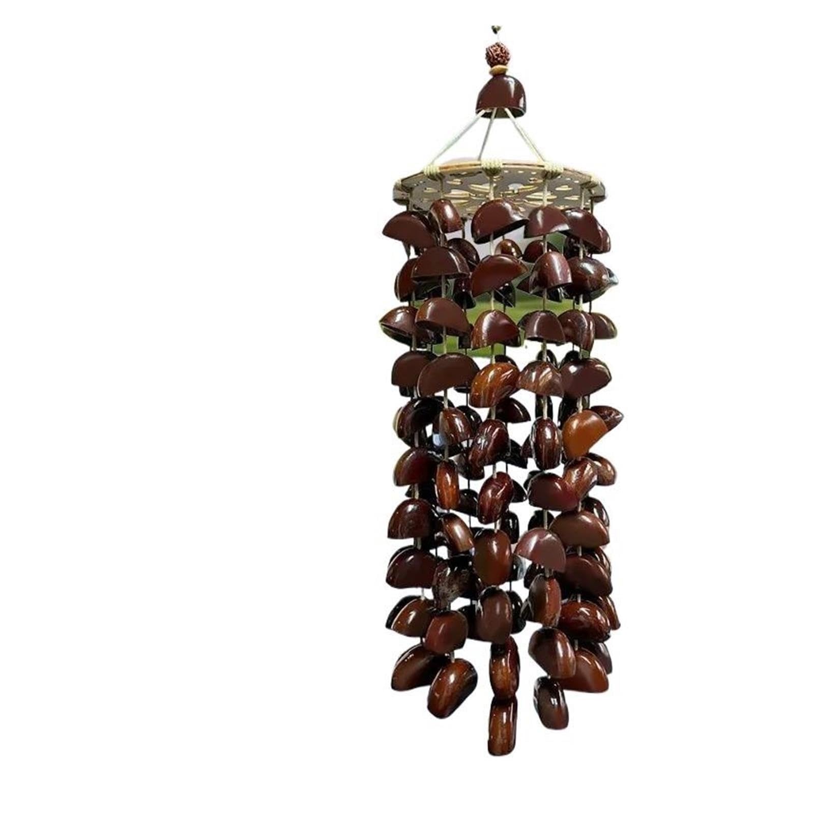 Pendentif cloche en coquille de plante, thérapie sonore, méditation
